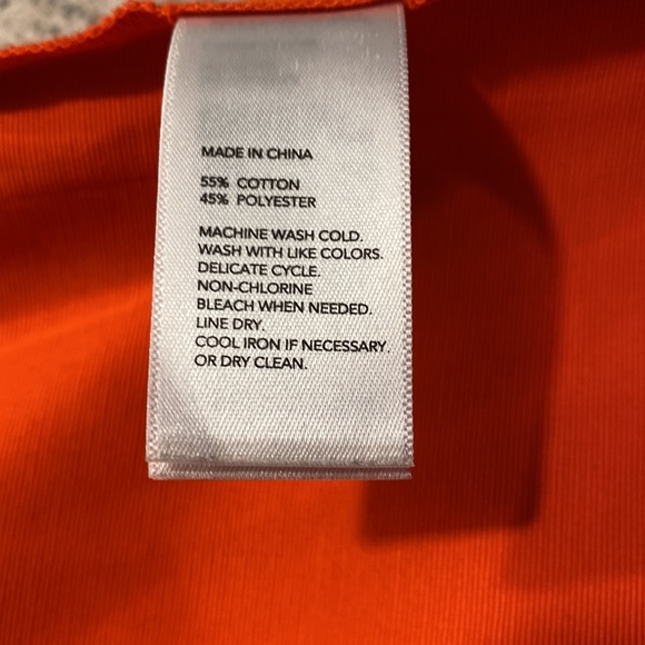 Kate Spade Saturday Cotton Polyester Orange Shorts Size 0 - Picture 6 of 7